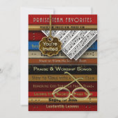 PRAISE TEAM -招待状 – ミュージックブック 招待状 (正面)