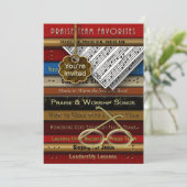 PRAISE TEAM -招待状 – ミュージックブック 招待状 (スタンド正面)