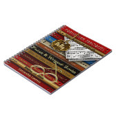 PRAISE TEAM NOTEBOOK - MUSIC BOOKS/GLASSES – 名前 ノートブック (左側)