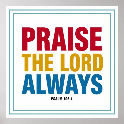 Praise The Lord Always Bold Worship ポスター (正面)