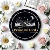 Praise the Lord From The Earth Art ラウンド壁時計