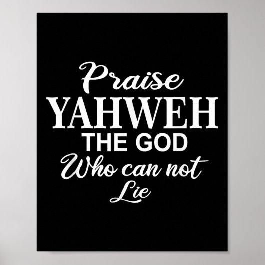 Praise Yahweh The God_ Christian Motivation Insrat ポスター (正面)
