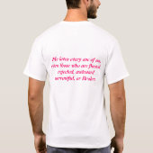 PraisealujahのTシャツ Tシャツ (裏面)