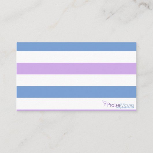 PraiseMovesノートカード(聖なる書物、 経典) アドバイスカード (裏面)