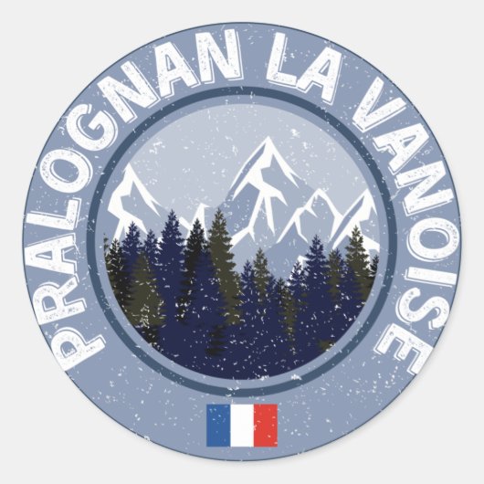 Pralognan La Vanoise Station de Ski ラウンドシール (正面)