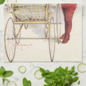 Pramのビクトリアンヴィンテージ、子供、ベビー キッチンタオル (折り畳み)