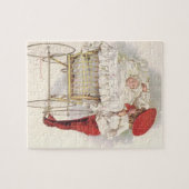 Pramのビクトリアンヴィンテージ、子供、ベビー ジグソーパズル (横)