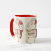 Pramのビクトリアンヴィンテージ、子供、ベビー マグカップ (正面左)