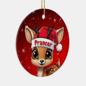 Prancer Baby Deer, Fawn, Doe, Reindeer🦌 🎄 セラミックオーナメント (右)