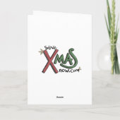 Prancer Christmas Card シーズンカード (裏面)