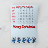 Prancin Dancinのトナカイのクリスマスカード シーズンカード (内部)