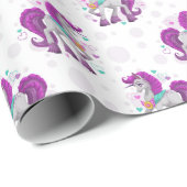 Prancing Unicorns  Wrapping Paper ラッピングペーパー (ロールコーナー)