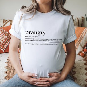 Prangry妊娠ティー赤ちゃんシャワーギフト Tシャツ