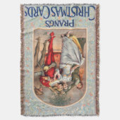 Prang's Christmas Card (ca. 1886) スローブランケット (正面縦)