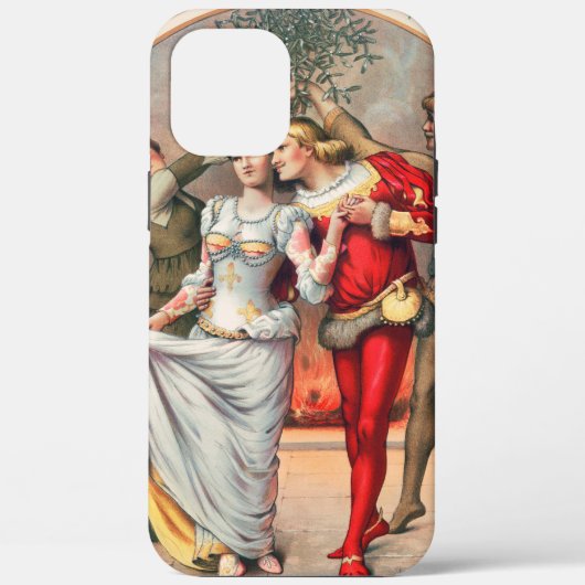 Prang's Christmas Card (ca. 1886) iPhoneケース Case-Mate iPhoneケース (裏面)