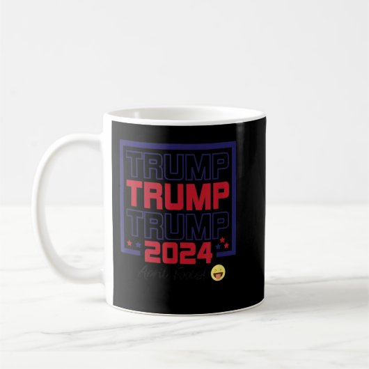 Prank April Fools Day Pro Trump 2024 Proバイデン氏T S コーヒーマグカップ (左)