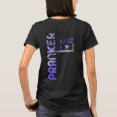 PRANKERバックプリントTシャツ傾向抽象芸術ラベンダー Tシャツ (裏面)