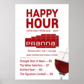 Pranna Happy Hour Poster Lighter Red Jul-23 ポスター (正面)