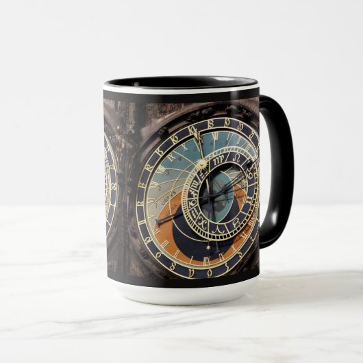 Praqueの天文時計 マグカップ (正面右)