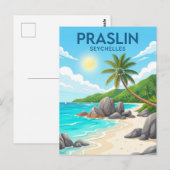 Praslin Island, Anse Volbert, Praslin ポストカード (正面/裏面)