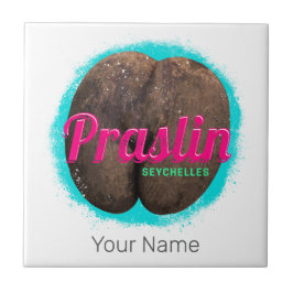 Praslin Seychelles Indian Ocean Vintage Souvenir タイル