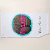 Praslin Seychelles Indian Ocean Vintage Souvenir ビーチタオル (正面)