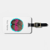 Praslin Seychelles Indian Ocean Vintage Souvenir ラゲッジタグ (正面横)