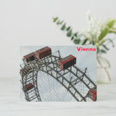 Prater Ferris wheel、ウィーン、オーストリアのカード (スタンド正面)
