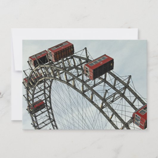 Prater Ferris wheel、ウィーン、オーストリアのカード (正面)