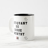 PRATIQUANT DE CORSE COUNTRY ツートーンマグカップ (正面左)