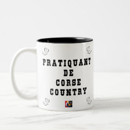 PRATIQUANT DE CORSE COUNTRY ツートーンマグカップ