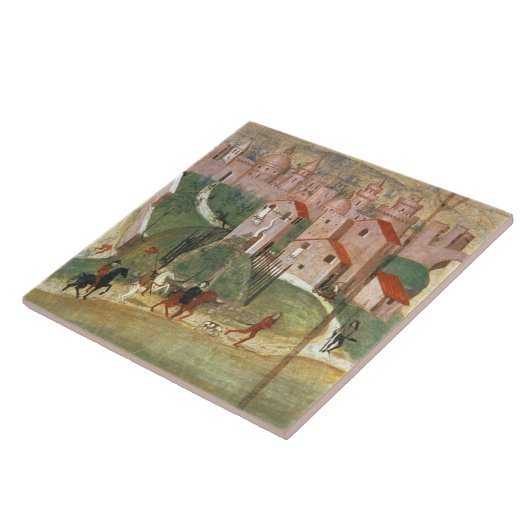 Prato (フレスコ画)の町 タイル (側面)