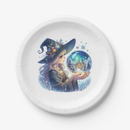 Prato de Papel Bruxa Natalina ペーパープレート