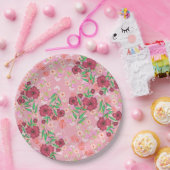 Prato de Papel Flores e joaninhas ペーパープレート (パーティー)