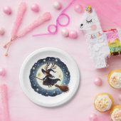 Prato de Papel Viagem da Bruxa Natalina ペーパープレート (パーティー)