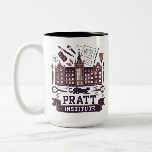 Pratt institute ツートーンマグカップ (左)