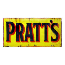 Pratts Vintage Enamel Sign