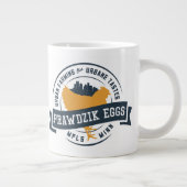 Prawdzik Eggs – ジャンボマグ ジャンボコーヒーマグカップ (右)