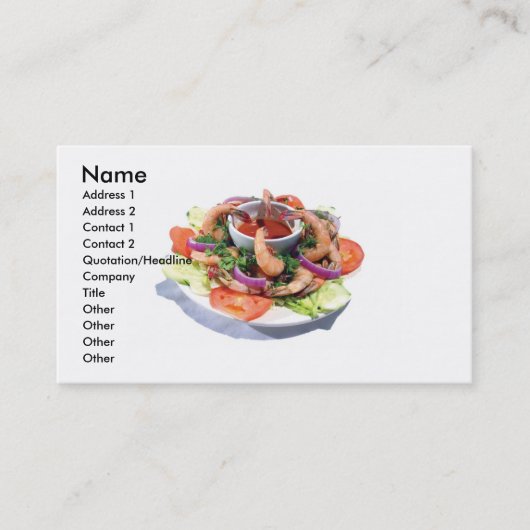 Prawn Platter名刺 名刺 (正面)