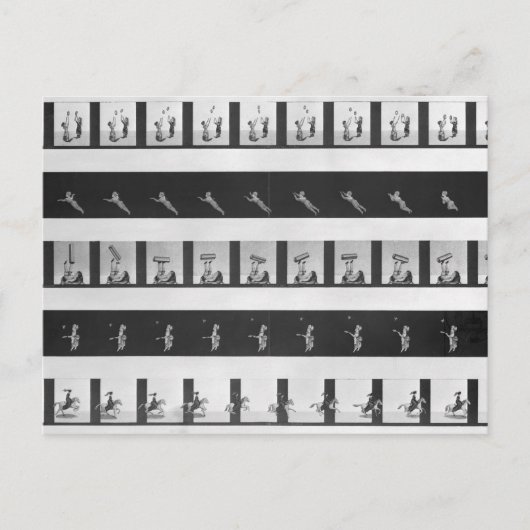 praxinoscopeのための写真のストリップ ポストカード (正面)