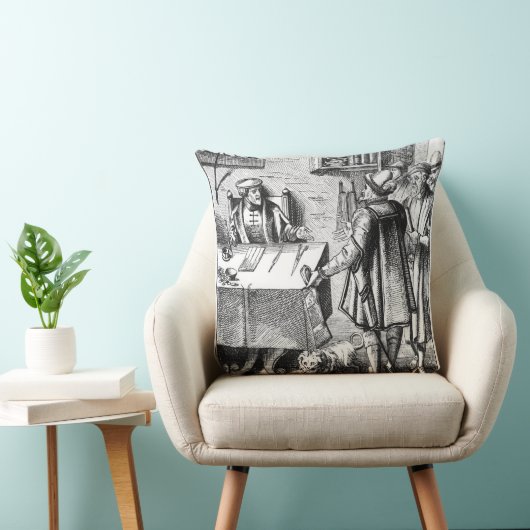 「Praxisの木版画の後の税の受信機、 クッション (椅子)