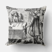 「Praxisの木版画の後の税の受信機、 クッション (正面)
