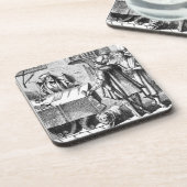 「Praxisの木版画の後の税の受信機、 コースター (左側)