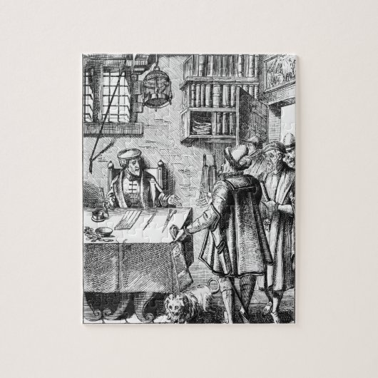 「Praxisの木版画の後の税の受信機、 ジグソーパズル (縦)