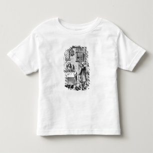 「Praxisの木版画の後の税の受信機、 トドラーTシャツ