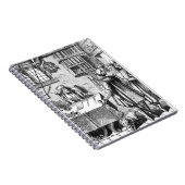 「Praxisの木版画の後の税の受信機、 ノートブック (右側)