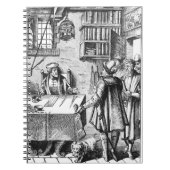 「Praxisの木版画の後の税の受信機、 ノートブック (正面)