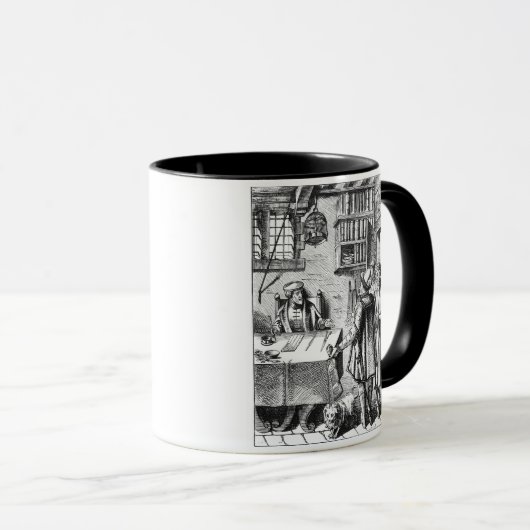 「Praxisの木版画の後の税の受信機、 マグカップ (正面右)