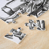 「Praxis Rerの木版画の後の町内の触れ役による販売、 ジグソーパズル (側面)