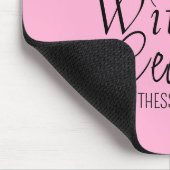 Pray Bible Verse Christian Prayer Light Pink マウスパッド (コーナー)